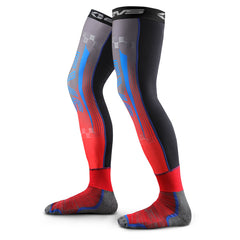 EVS Fusion Socks - Hi Viz Blue | Red