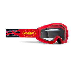 FMF Powercore Core Flame Red Clear Goggle