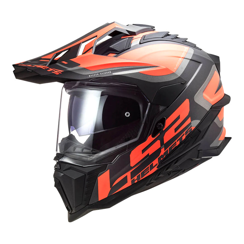 LS2 MX701 Explorer Alter Matt Helmet Black | Orange