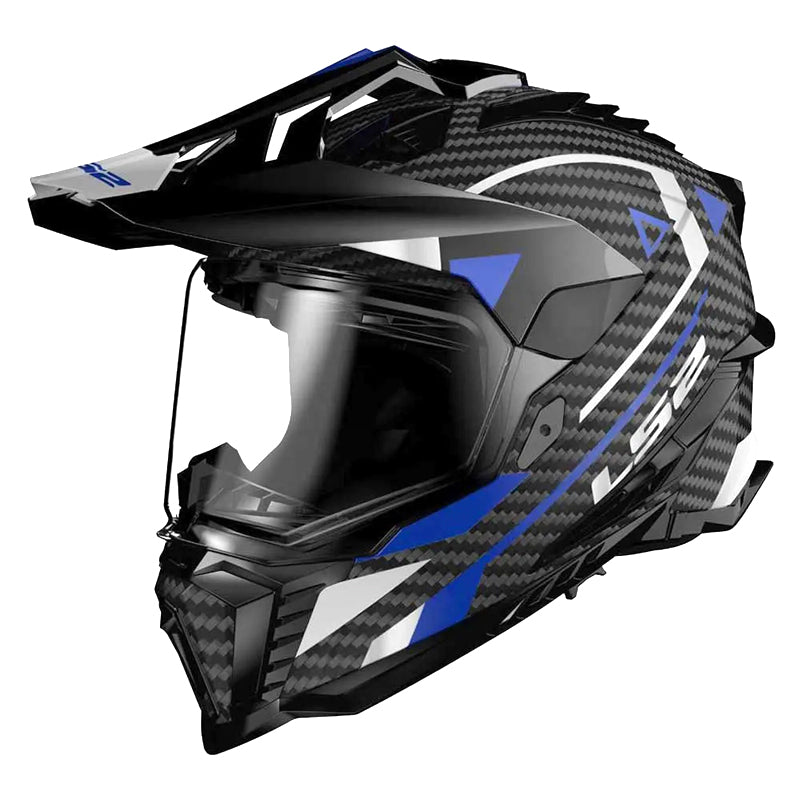 LS2 MX701 Explorer Carbon Helmet Black | Blue