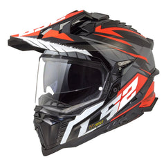 LS2 MX701 Explorer Spire Helmet Black | Red