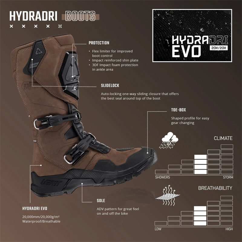 Leatt Hydradri 7.5 Adventure Boot | Desert