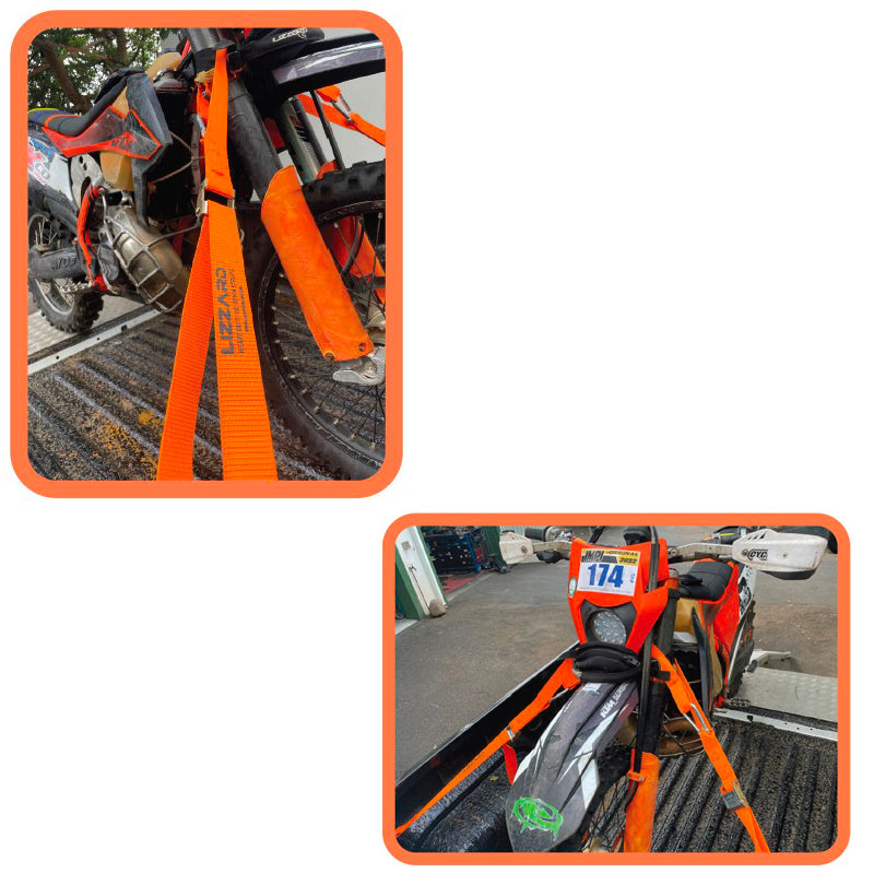 Lizzard 38MM Soft Loop Tie Downs | Orange