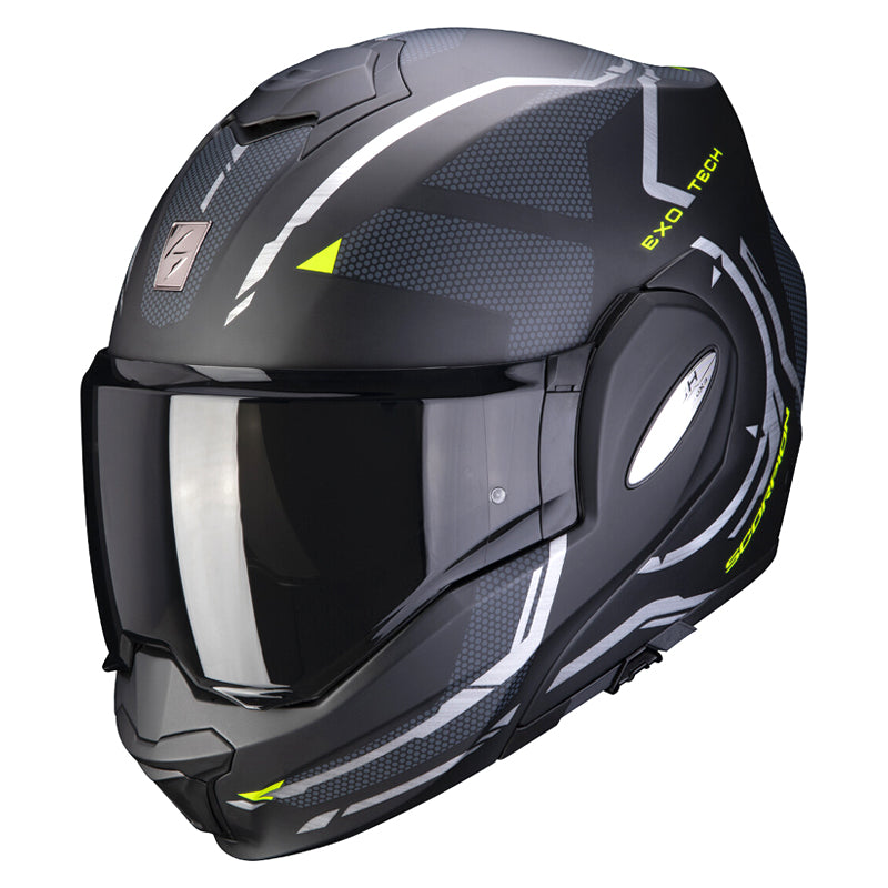 Scorpion Evo Tech Trap Matt Black | Yellow Helmet