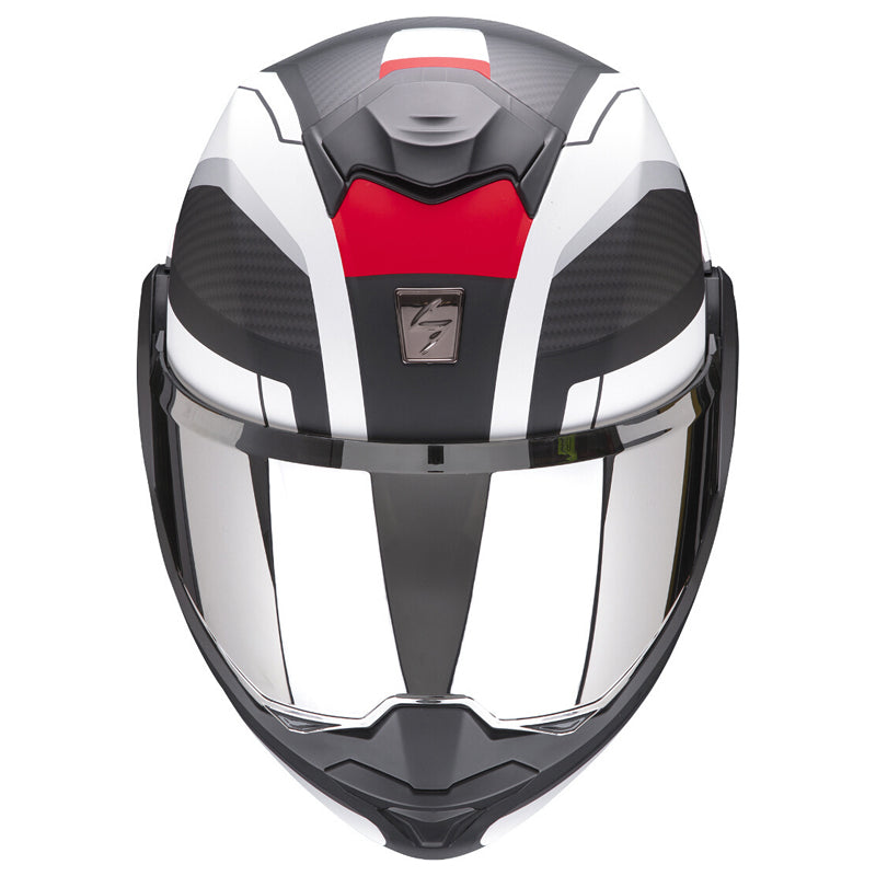 Scorpion Evo Tech Trap Matt Red|White|Black Helmet