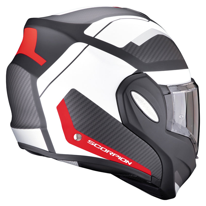 Scorpion Evo Tech Trap Matt Red|White|Black Helmet