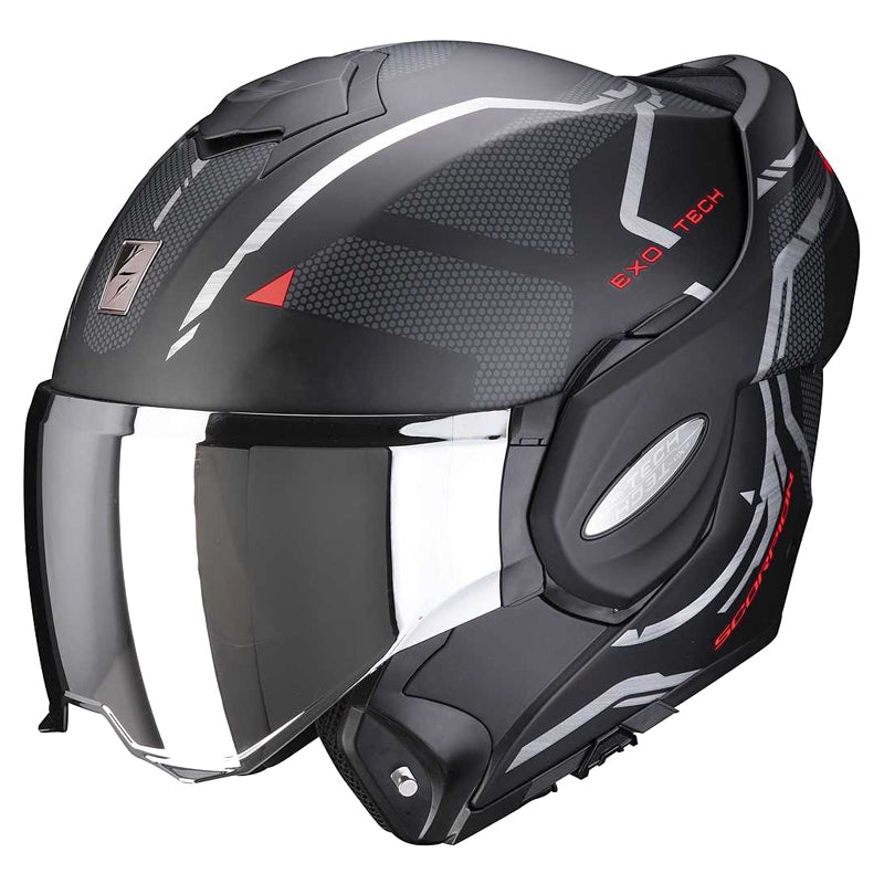 Scorpion Evo Tech Trap Matt Black | Red Helmet