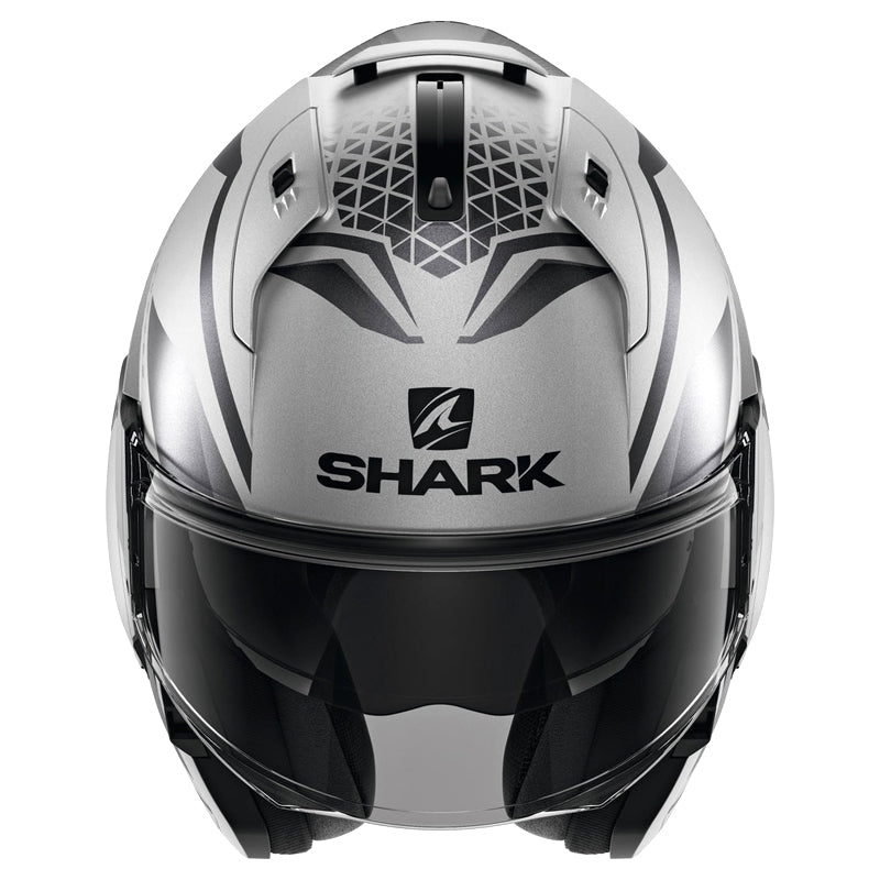 Shark Evo Yari Mat SAK Silver | Anthracite Modular Helmet