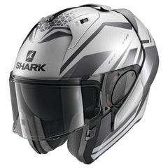 Shark Evo Yari Mat SAK Silver | Anthracite Modular Helmet