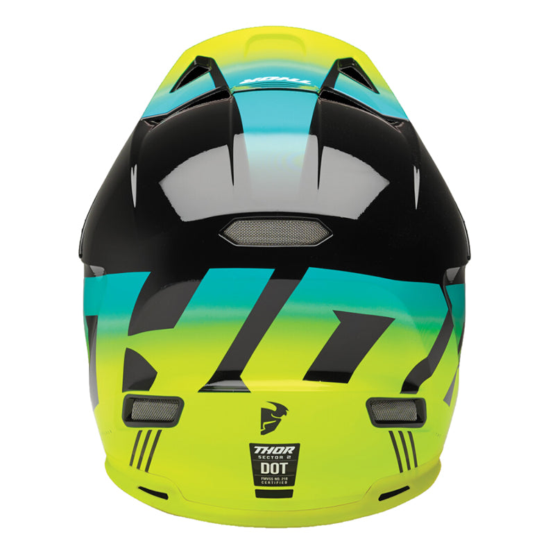 Thor Sector 2 Carve MX Helmet Black | Acid