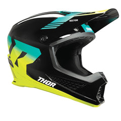 Thor Sector 2 Carve MX Helmet Black | Acid