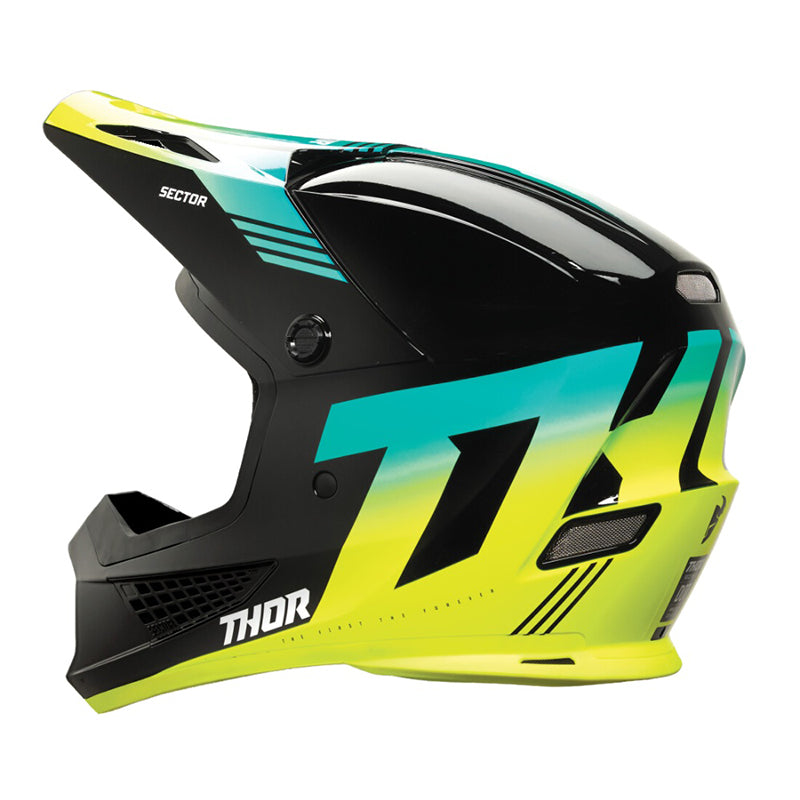 Thor Sector 2 Carve MX Helmet Black | Acid