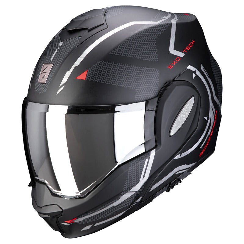 Scorpion Evo Tech Trap Matt Black | Red Helmet