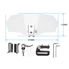 TT Racing Windscreen Visor Extension | Clear