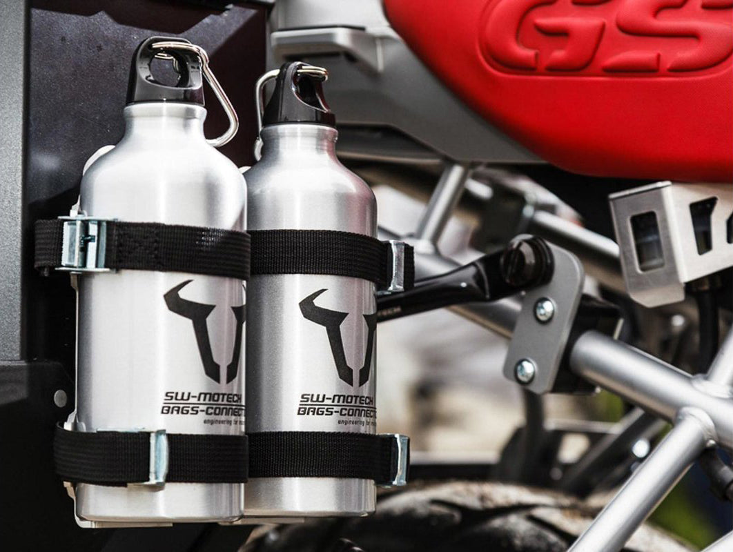 SW Motech Double Bottle Mount with Bottles